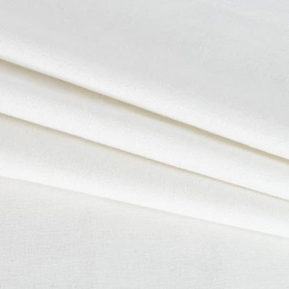Linen Fabric by The Yard - 5 Yard 62 Inch Wide Bright White - color: Bright White, size: 5 YARDS