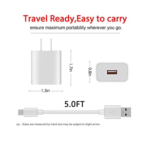 3 Pack Wall Charger Adapter 9V for Arlo Pro2, Arlo Q, Essential Spotlight XL/XL 2nd, Wyze Cam Pan v3/v2, Netvue, Blink, Yi Home Camera, Oculus Go, Kasa Cam - Charging Power Cable Cord Replacement - size: 5 Feet, style: 3 Pack