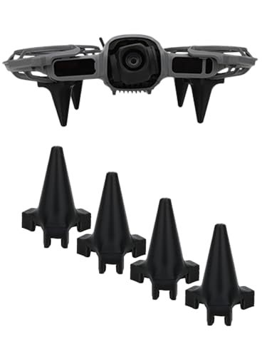 4-Pack Drone Landing Gear for DJI Neo 2, Lightweight Extension Legs Anti-Scratch Protector Bracket, Shockproof Plastic for DJI Neo Drone Accessories (Black)