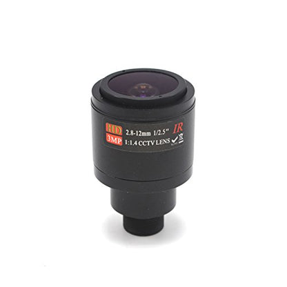 2.8-12mm 1/2.5" HD 3MP F1.4 CCTV Video Vari-Focal Zoom Lens for CCTV Security Camera - color: 2.8-12mm