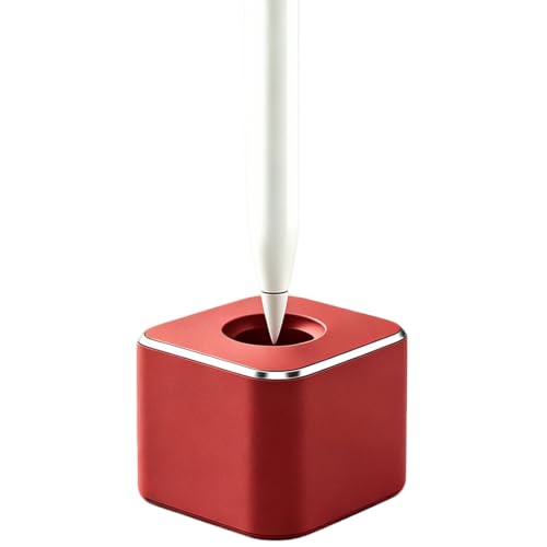 Pen Stand for Desk, 2-in-1 Single Pen Holder & Paperweight, Red - color: Red, size: Std - 1P