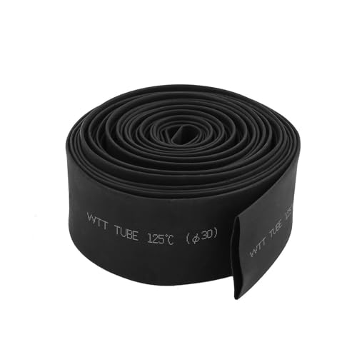 3M Heat Shrink Tube, Wire Wrap Electrical Cable Ratio 2:1 Shrinkable Shrinking Sleeving Shrink Wrap Wire Connectors Black (3M / 10Ft, Dia.30mm) - color: Dia.30mm, size: 3M / 10Ft
