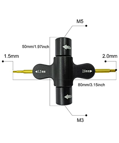 Aluminum Quick Release Socket Wrench Multi-Purpose Prop Tool for RC FPV