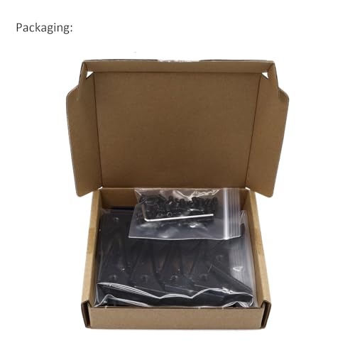 20Pcs 2020 Aluminum Extrusion Black Corner Bracket T Slot Inside L Shape Joint Angle Hardware Panel Mount Connector with Screws for 20 Series 20/20 2040 V Slot Extruded Aluminum Profile - style: 20 sets with M4
