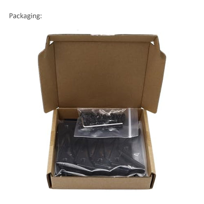 20Pcs 2020 Aluminum Extrusion Black Corner Bracket T Slot Inside L Shape Joint Angle Hardware Panel Mount Connector with Screws for 20 Series 20/20 2040 V Slot Extruded Aluminum Profile - style: 20 sets with M4