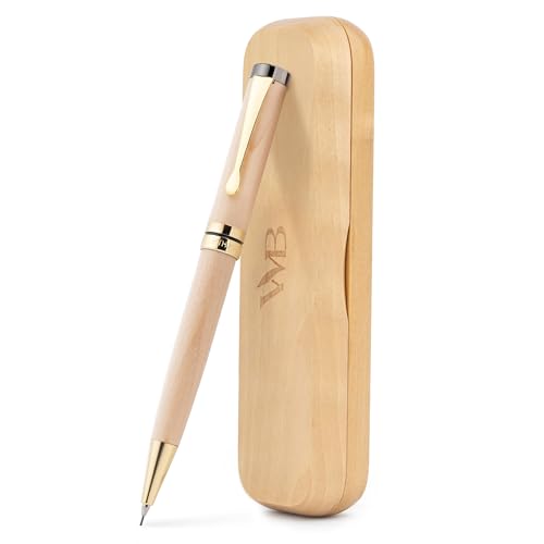 Wordsworth & Black Luxury Bamboo Wood Mechanical Pencil 0.7mm for Drafting - color: Maple Wood