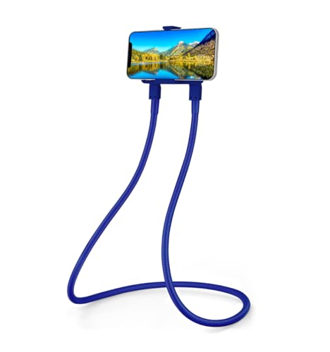 B-Land Cell Phone Holder, Universal Lazy Bracket DIY Mobile Phone Stand - color: Blue