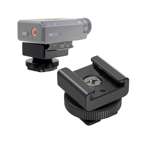 2pcs Cold Shoe Mount Adapter for DJI Rode Wireless Microphone Accessories