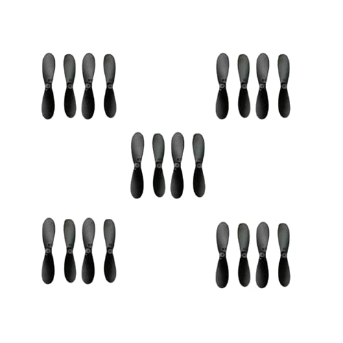 Mini quadcopter propeller, remote control aircraft propeller, mini propeller suitable for small and medium-sized unmanned aerial vehicles, 20 propeller props, 35, 37, 42, 46 mm, etc. (42mm/1.65in（黑色）)