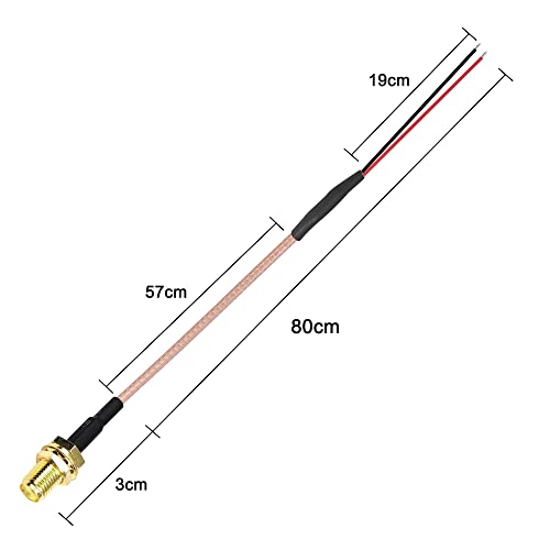 XMSJSIY SMA Female Pigtail Bare Wire Open End Solder Coaxial Coax Cable - style: SMA Female