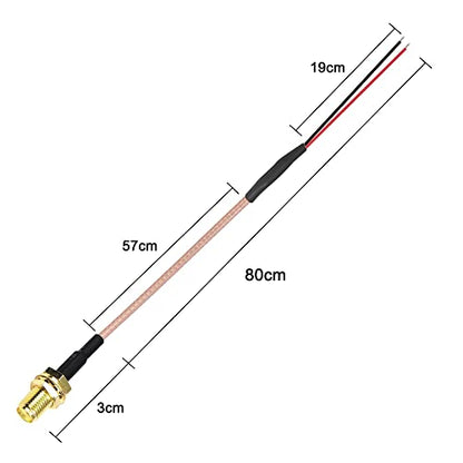 XMSJSIY SMA Female Pigtail Bare Wire Open End Solder Coaxial Coax Cable - style: SMA Female