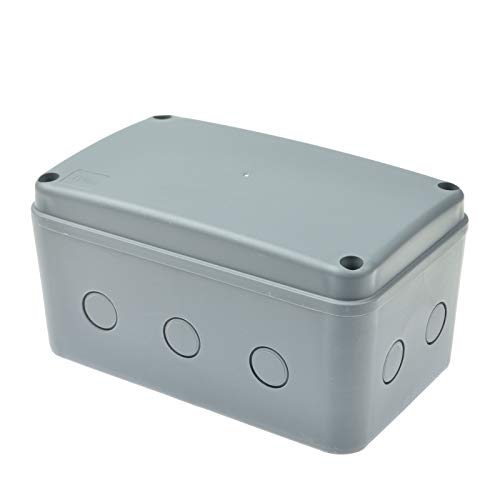 Waterproof Junction Box,Greencycle 1PK ABS IP66 Waterproof & Dustproof,Outdoor/Indoor Junction Box,Electrical Project Enclosure(181x111x100mm) DIY Opening Hole,for Terrace,Workshop - color: Grey, size: 7.1x4.5x4"