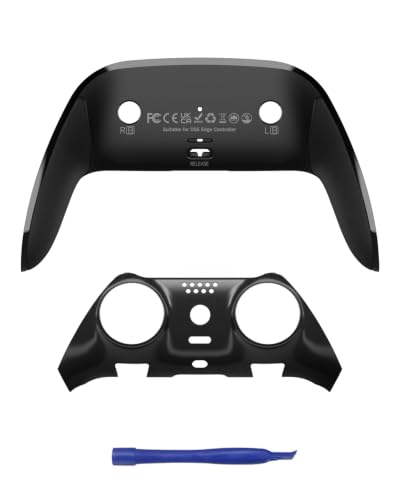 CHARM FOCUS Replacement Shell Set for PS-5 Edge Controller, TPE Grip Cover - color: Black