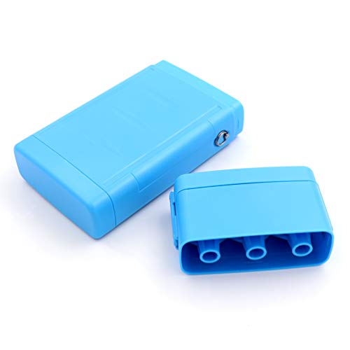 CUESOUL ANTIE Hard Dart Case, Holds 6 Steel/Soft Tip Darts & Extra Tips, Shafts & Flights, Durable Use - color: Solid Blue