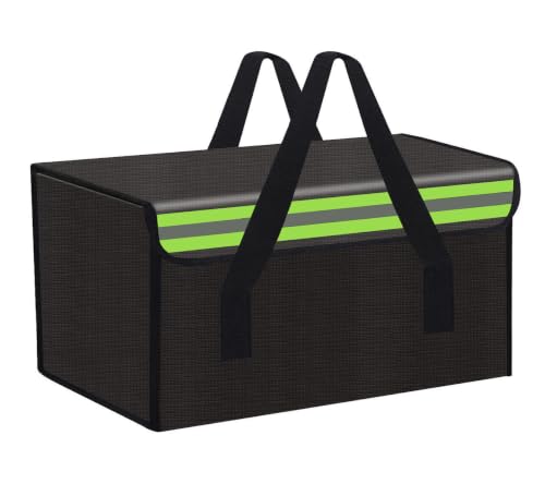 14.2"x7.9"x7.9" Lipo Safe Bag Fireproof Bag for Lipo Battery Pack Storage Charging Transport,Home Office Travel Fireproof Safe Storage for Cash Valuables Jewelry Passport Power bank Lipo Battery - size: 360*200*200mm