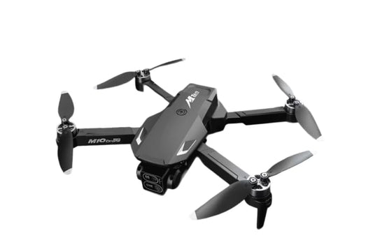 Drone with 4K HD Dual Camera for Adults Kids, RC Quadcopter with 2 Modular 1800mAh Batteries for 30 Mins Long Flight (Black) - color: Black