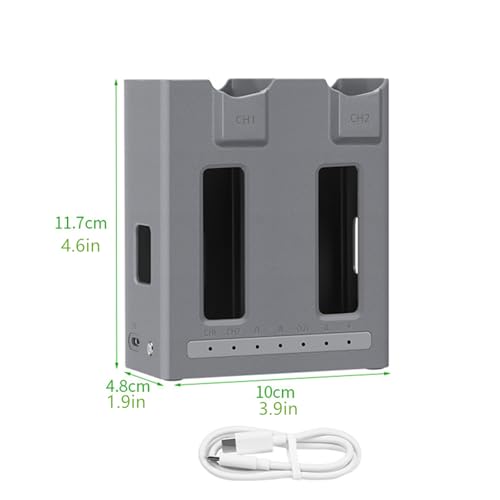 Two-Way Battery Charger Hub Storage Charge Replacement for Mavic 4 Pro Drone Accessories