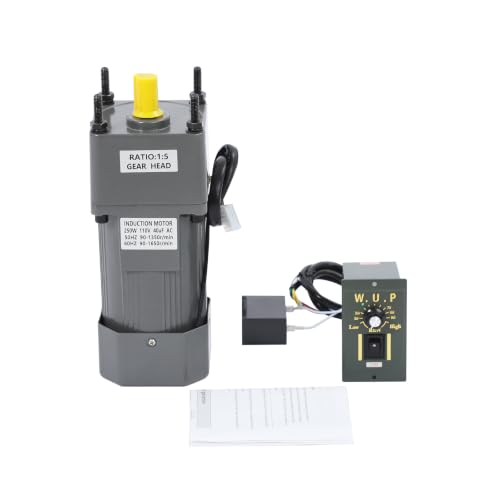 0-270RPM 250W 5K AC Variable Speed Gear Reduction Motor with Controller - color: 250W 5K