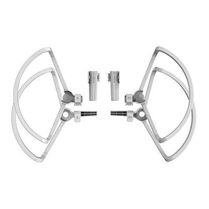 Upgraded Version 2 in 1 Mavic Mini 2 Propellers Guard Rings with Foldable Landing Gear Quick Release Extension Leg Protection Accessory for DJI Mavic Mini 1/Mini 2 /Mini SE Drone(Grey) - color: Propeller Guards