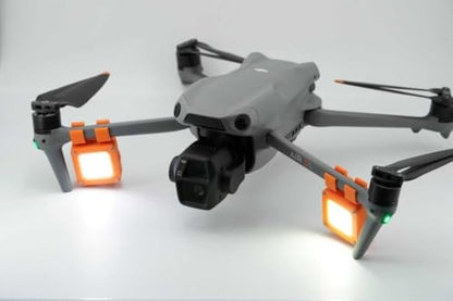 ILEI Night Lights Navigation Light for DJI Air 3/3S, Mini3/ Mini3 Pro, Mini4/ Mini4 Pro Accessories,Suitable for drones (Grey) - color: Grey