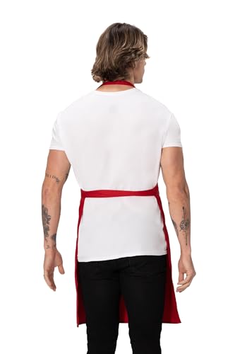 Chef Works Unisex Butcher Apron - color: Red