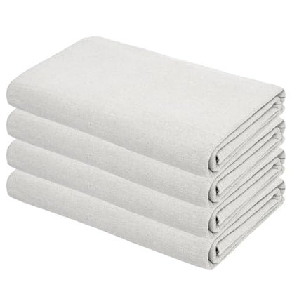 Canvas Drop Cloth for Painting Recycled Cotton 4 Pack,4x5ft - color: Natural, size: 4 x 5 ft
