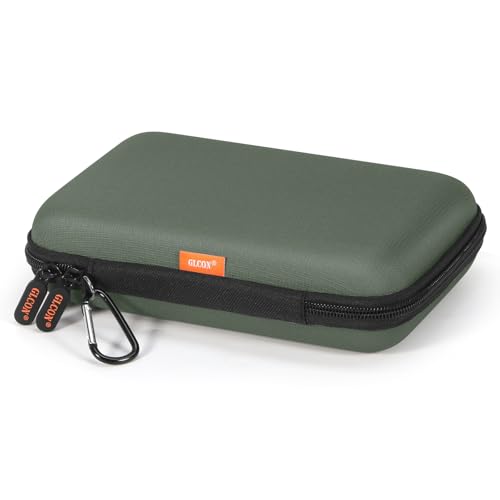 Large Classic Army-Green Case,Hard Shell Electronic Organizer Case - color: Greenish Gray