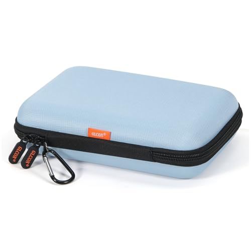 Shockproof Hard Shell Carrying Case, Case for External Hard Drive - color: Light-Blue