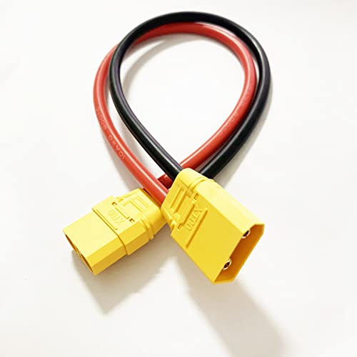XT90 Female to XT90 Male Plug Extension Cable Lead 1 FT 10AWG Silicone Wire for RC Lipo Battery FPV Racing Drone Aircraft Model