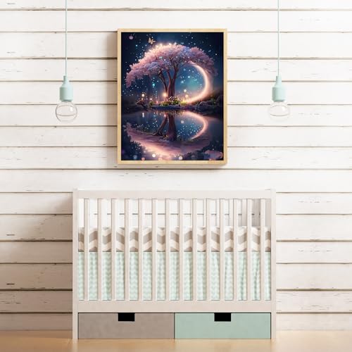 Diamond Art Kits for Adults, Tree of Life Diamond Painting Kits for Adults - color: Pink tree