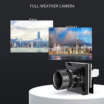 FPV Camera Ratel 2, 1/1.8inch Starlight Sensor Camera 1200TVL with FOV 165°Bigger PAL NTSC Switchable for FPV Racing Drone