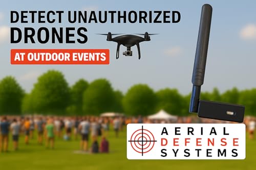 Police Drone & Pilot Detection Kit– Handheld Drone Detection & Tracking Tool | Real-Time Alerts for Law Enforcement, Event Security & Emergency Response | Portable Airspace Awareness Device