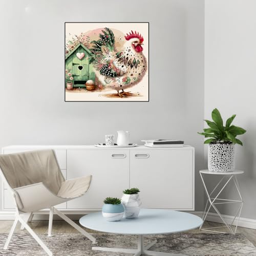 Paintcolor Chicken Paint by Numbers Kit for Adults Beginner - color: chicken