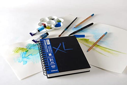 CANSON XL Textured Mixed Media 300gsm A5 Paper Pad 34 Sheets - style: A5 300GSM 34 SHEETS