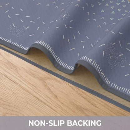 Splat Mat for Under High Chair, Waterproof Washable High Chair Floor Mat - color: Rainbow