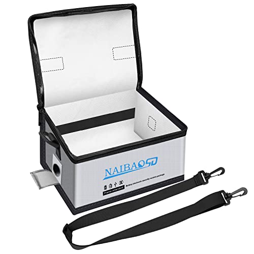 Fireproof Lipo Battery Bag, 11 x 8 x 6.5 in - color: Gray03
