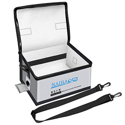 Fireproof Lipo Battery Bag, 11 x 8 x 6.5 in - color: Gray03