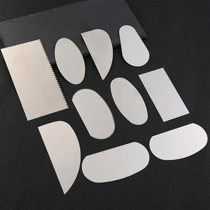 20PCS Stainless Steel Pottery Tools Clay Sculpting Tool Pottery Ribs Serrated Scraper Crafts Tool Pottery Trimming Tools Ceramic Tools Sculpture Modeling Cutter Scraper Ceramics Sculpting Tools