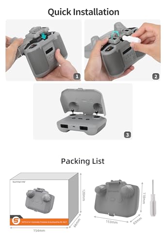Anbee 2-in-1 Flip Screen Cover&Sun Hood for DJI RC-N1/RC-N2 Controller