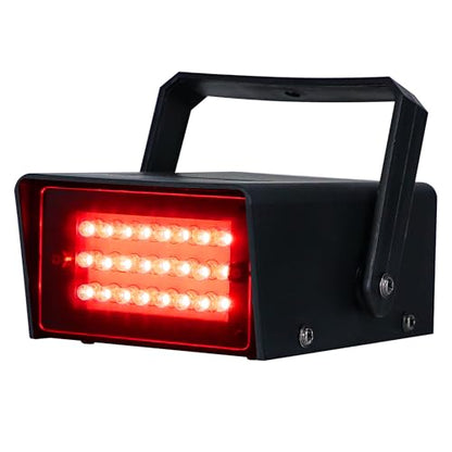ENUOLI Mini LED Strobe Light Red Color 24 Super Bright LED Party Light - color: Red Color