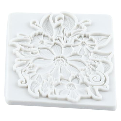 Flower Polymer Clay Mold Baroque Flower Lace Silicone Molds - color: Style H