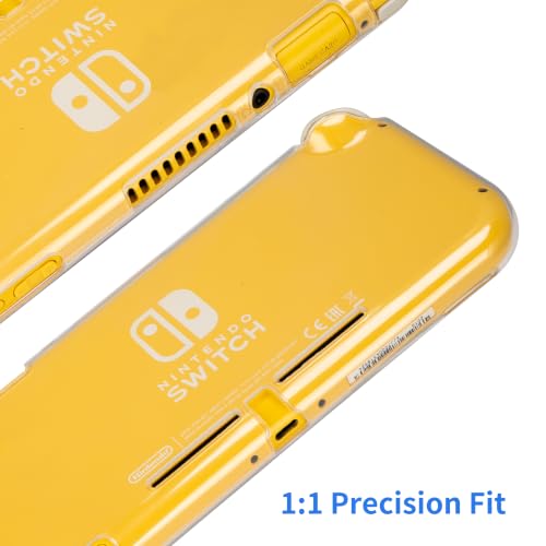 Gepicest Switch Lite Case Compatible with Nintendo Switch Lite w/Screen Protector&6 Thumb Grips Joystick Caps, Incl. Clear Protective Case Cover, Rubber Button Caps 5.5" - size: 5.5''