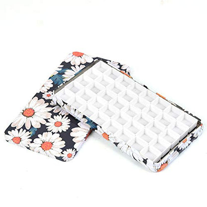 qianshan 40Pcs Empty Half Pans Watercolor Tin Palette with Magnetic Stripe - color: Daisy