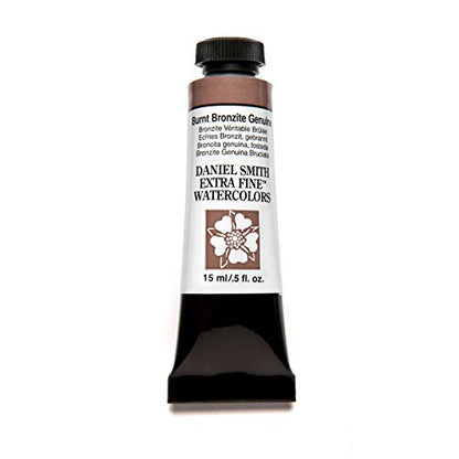 Daniel Smith Extra Fine Watercolor Paint, 15ml Tube, Burnt Bronzite Genuine, 284600204, 0.5 Fl Oz (Pack of 1) - color: Burnt Bronzite Genuine