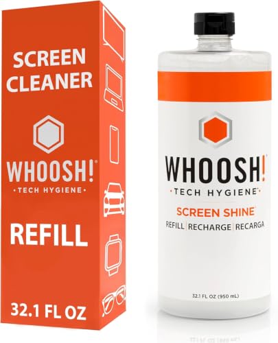 WHOOSH! Electronics Screen Cleaner Liquid Refill, Set of 12, 32.1 fl oz - size: 32.1 fl oz (Pack of 12)