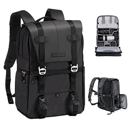 K&F CONCEPT Camera Backpack, 20L Camera Bags for Photographers - color: 01-grey