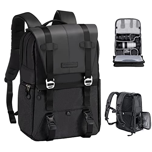 K&F CONCEPT Camera Backpack, 20L Camera Bags for Photographers - color: 01-grey