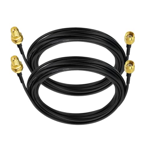 Superbat RP-SMA Extension Cable 10ft 2pack RG174 RPSMA Male to Female Cable - size: 10ft