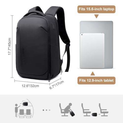 FENRUIEN Expandable Laptop Backpack 15.6 Inch for Men Business Travel