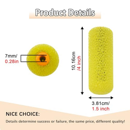 12 Pcs Textured Paint Roller Covers with 2 Frames Set, 4 inch - size: 4",12pcs+2frame